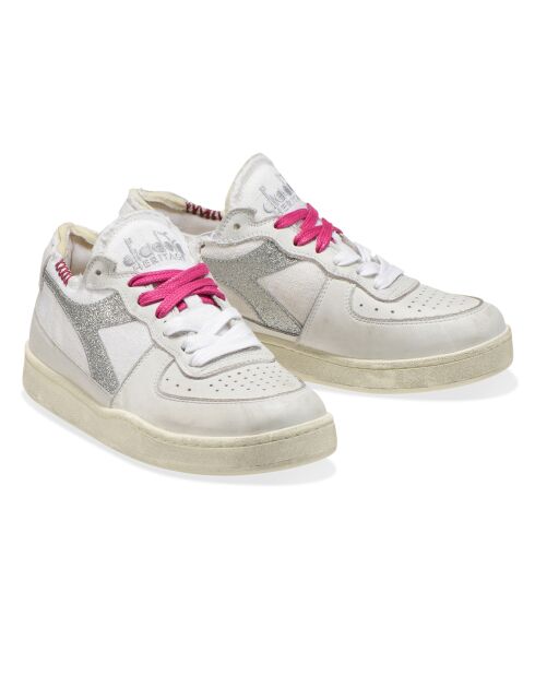 Sneakers Gin blanc/argenté/rose