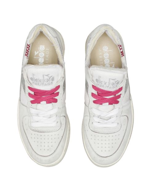 Sneakers Gin blanc/argenté/rose