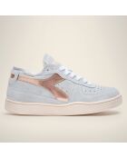 Sneakers en Cuir Dona bleu ciel/rose gold