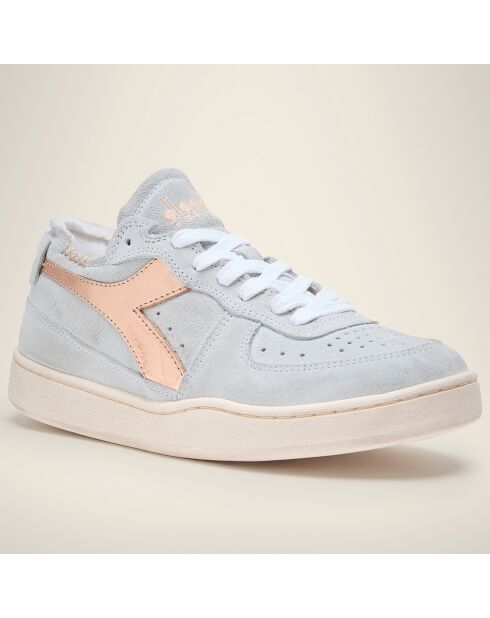 Sneakers en Cuir Dona bleu ciel/rose gold