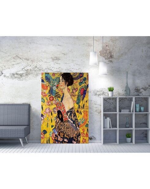 Pittura su tela riproduzione Klimt multicolor - 50x70 cm
