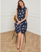 Robe 100% Lin Azura marine
