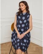 Robe 100% Lin Azura marine