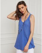 Top 100% Lin Beauvais indigo