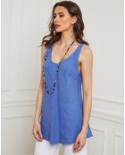 Top 100% Lin Beauvais indigo