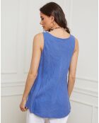 Top 100% Lin Beauvais indigo