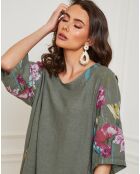 Robe 100% Lin Bouno kaki
