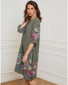 Robe 100% Lin Bouno kaki