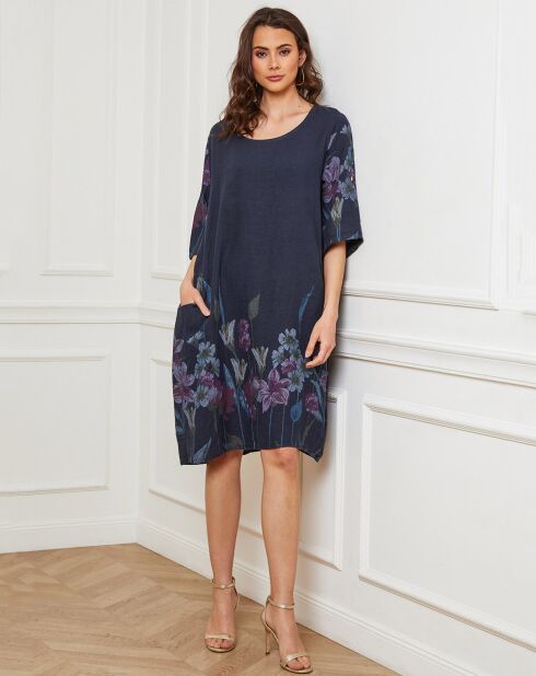 Robe 100% Lin Bouno marine