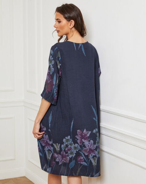 Robe 100% Lin Bouno marine
