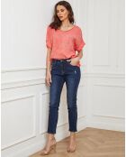 Top 100% Lin Calone corail