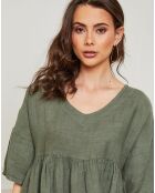 Robe 100% Lin Dobby kaki