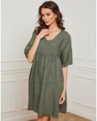 Robe 100% Lin Dobby kaki