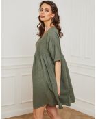 Robe 100% Lin Dobby kaki
