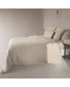 Housse de couette 100% Lin  Hortense beige