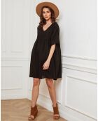 Robe 100% Lin Dobby noire