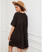Robe 100% Lin Dobby noire