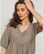 Robe 100% Lin Dobby taupe