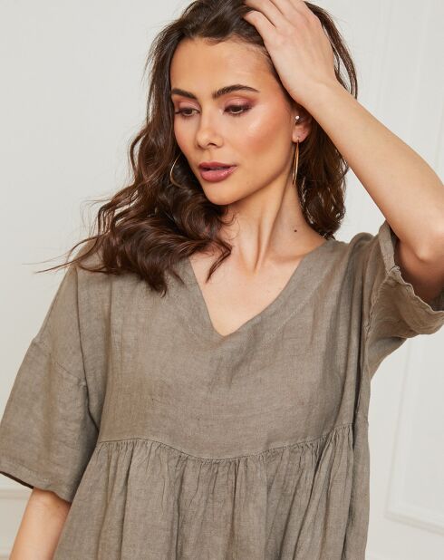 Robe 100% Lin Dobby taupe