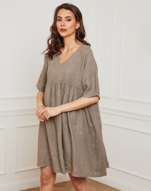 Robe 100% Lin Dobby taupe