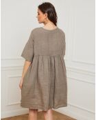 Robe 100% Lin Dobby taupe