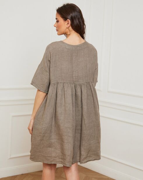 Robe 100% Lin Dobby taupe