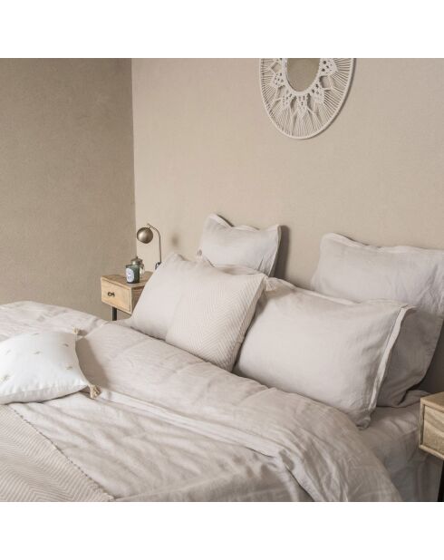 Housse de couette 100% Lin  Hortense beige