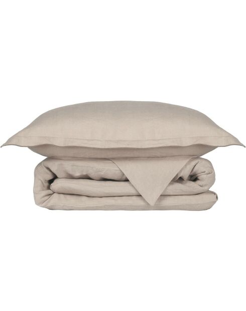 Housse de couette 100% Lin  Hortense beige