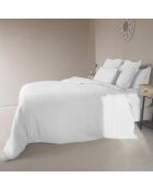 Housse de couette 100% Lin  Hortense blanche