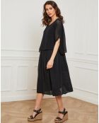 Robe 100% Lin Equanone noire
