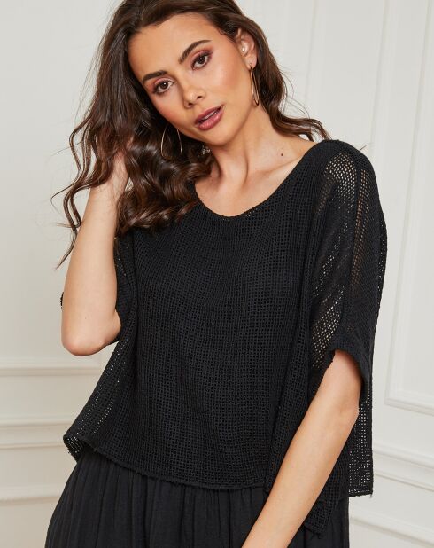 Robe 100% Lin Equanone noire