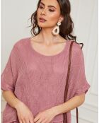 Robe 100% Lin Equanone vieux rose
