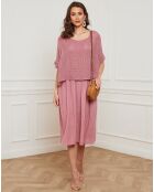 Robe 100% Lin Equanone vieux rose