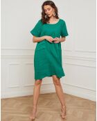 Robe 100% Lin Erbus verte
