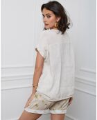 Top 100% Lin Fabius beige