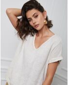 Top 100% Lin Fabius beige