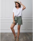 Top 100% Lin Fabius blanc