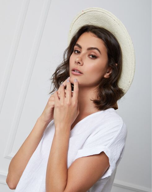 Fabius witte top van 100% linnen