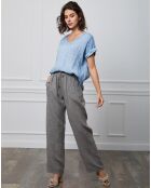 Top 100% Lin Fabius indigo