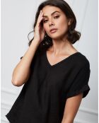Top 100% Lin Fabius noir