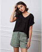 Top 100% Lin Fabius noir