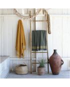 Fouta éponge Faro verte - 100x180 cm