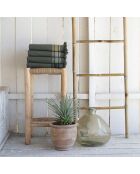 Fouta éponge Faro verte - 100x180 cm