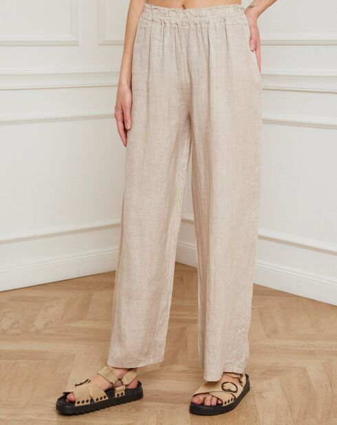 Pantalon 100% Lin Garibaldi beige