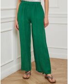 Pantalon 100% Lin Garibaldi vert
