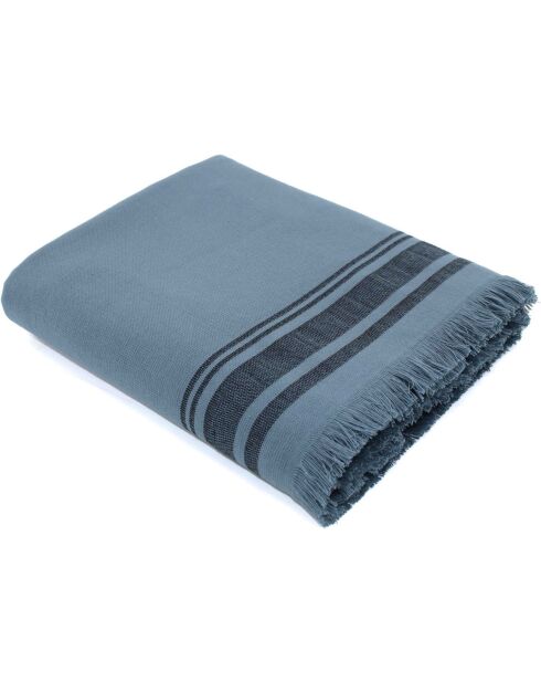 Faro blauwe spons fouta - 100x180 cm