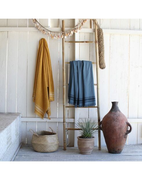 Faro blauwe spons fouta - 100x180 cm