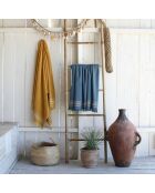 Fouta éponge Faro bleue - 100x180 cm