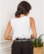 Débardeur 100% Lin Harley blanc