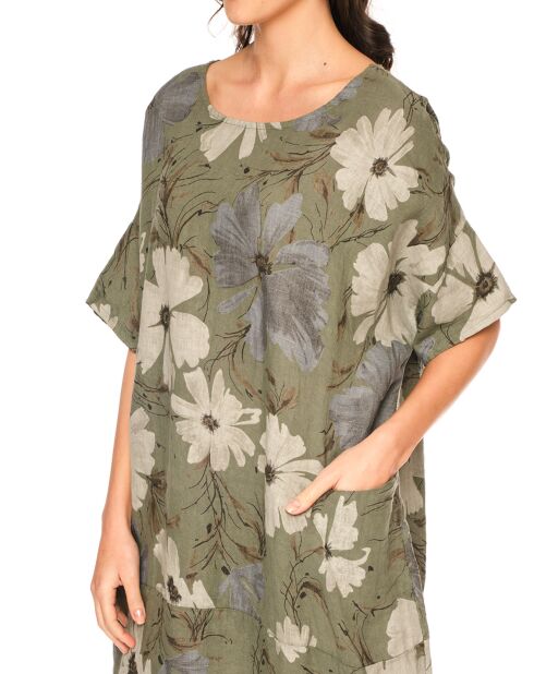 Robe 100% Lin Forget kaki